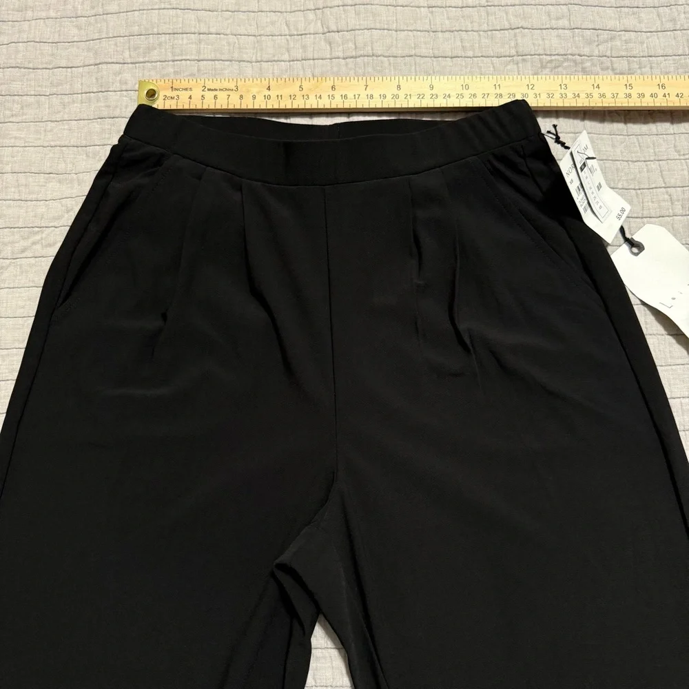 Leith Women's Black Pleat Front Trouser Size XS - Picture 5 of 9